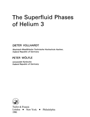 The Superfluid Phases of Helium 3