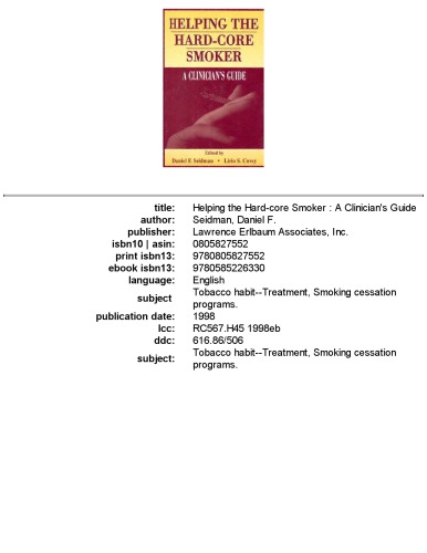 Helping the hard-core smoker_ a clinician s guide