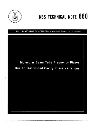 Molecular Beam Tube Frequency Biases Due To Distributed Cavity Phase Variations