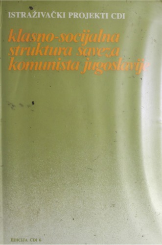 Klasno-socijalna struktura Saveza komunista Jugoslavije