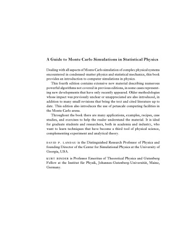 A Guide to Monte Carlo Simulations in Statistical Physics