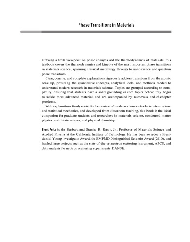 Phase Transitions in Materials
