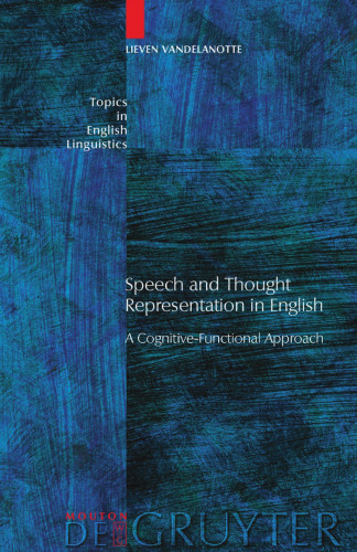 Speech and Thought Representation in English: A Cognitive-Functional Approach