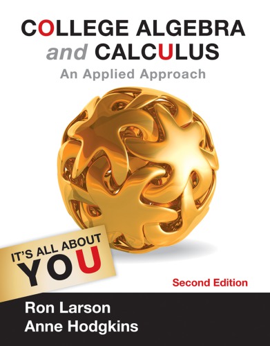 College Algebra and Calculus: An Applied Approach