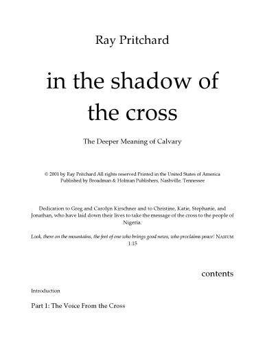 In the shadow of the cross