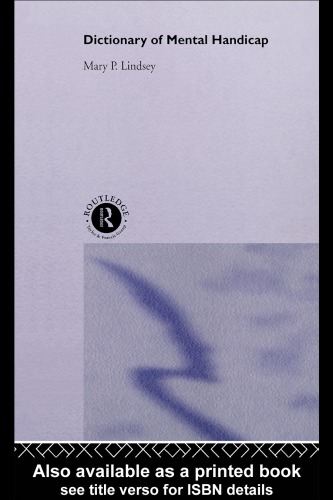 Dictionary of mental handicap