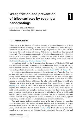 Anti-Abrasive Nanocoatings: Current and Future Applications