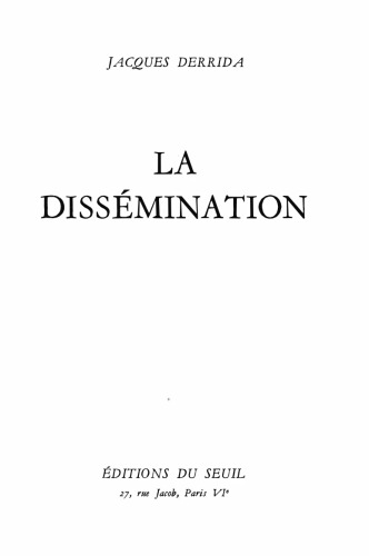 La dissémination