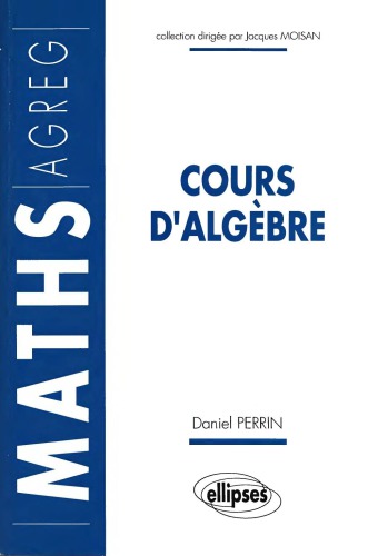 Cours d'algèbre
