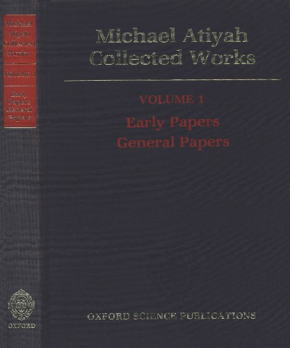 Collected works vol.1. Early Papers. General Papers