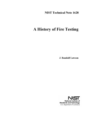 A History of Fire Testing