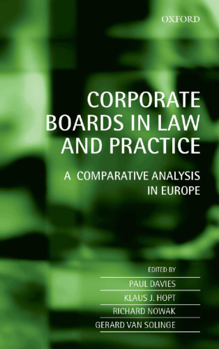 Corporate Boards in European Law: A Comparative Analysis
