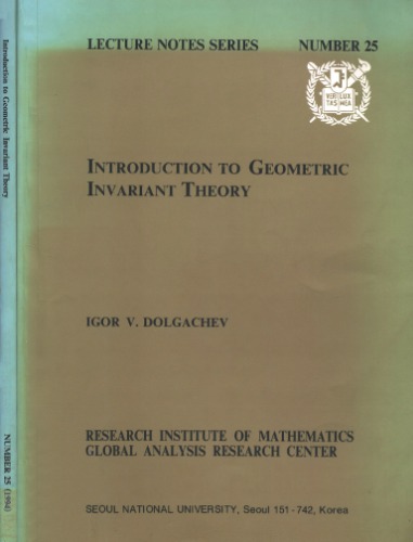 Introduction to Geometric Invariant Theory