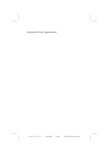 Alternative Work Organizations