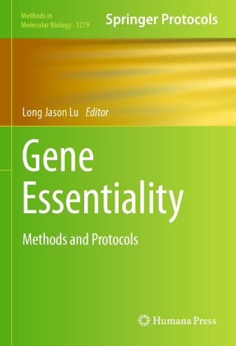 Gene Essentiality: Methods and Protocols