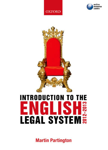 Introduction to the English Legal System 2012-2013