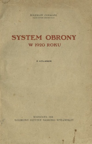 System obrony w 1920 roku