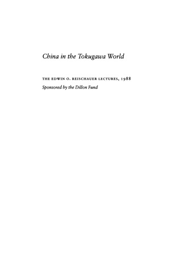 China in the Tokugawa World