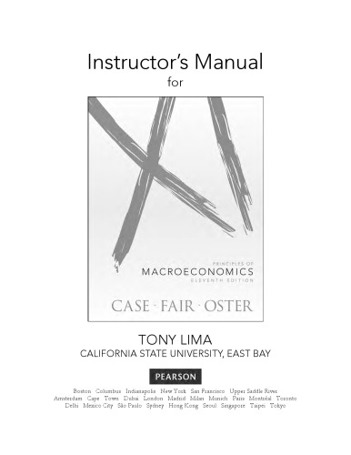 Instructor's Resource Manual for Principles of Macroeconomics