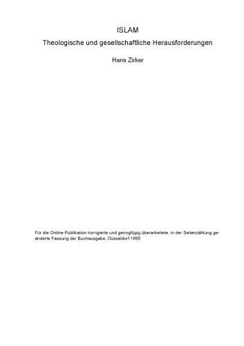 Islam: Theologische und gesellschaftliche Herausforderungen