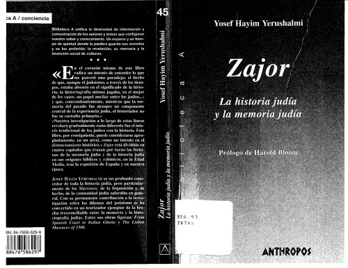 Zajor. La historia judía y la memoria judía