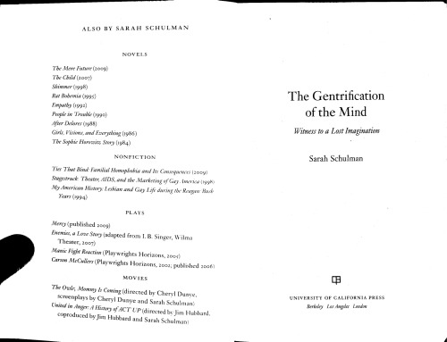 Gentrification of the mind: Witness to a Lost Imagination