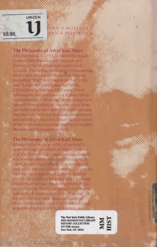 The Philosophy of Art of Karl Marx