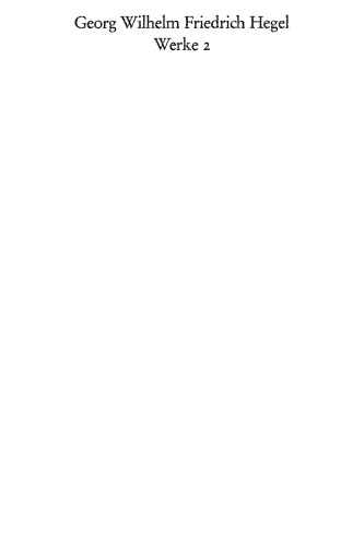 Werke,Band 02 - Jenaer Schriften