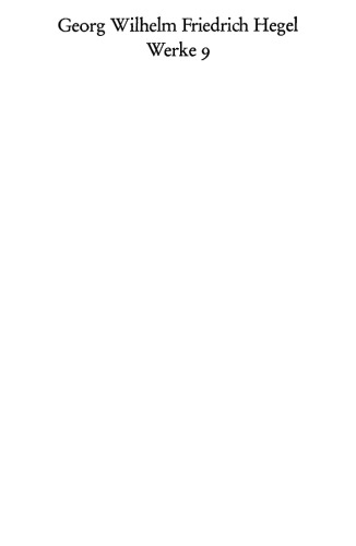 Werke, Band 09 - Enzyklopädie der philosophischen Wissenschaften im Grundrisse II