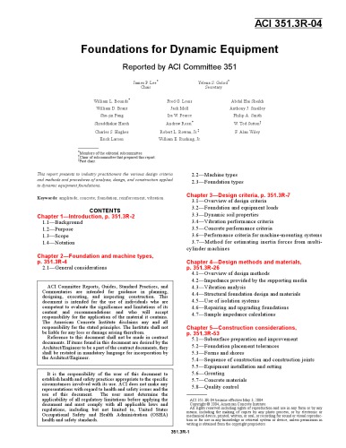 ACI 351.3R-04 Foundation for Dynamic Equipment