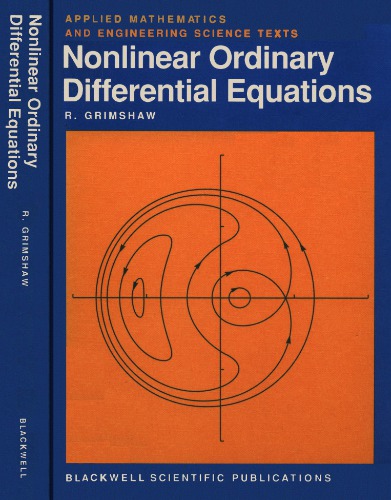 Nonlinear ordinary differential equations