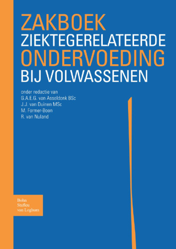 Zakboek ziektegerelateerde ondervoeding bij volwassenen