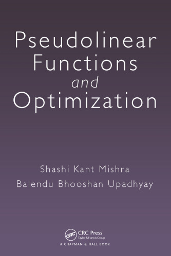 Pseudolinear functions and optimization