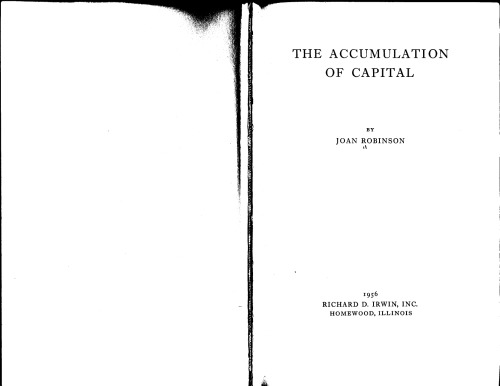 The Accumulation of Capital