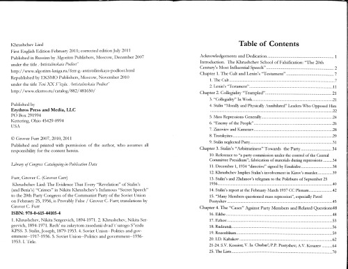 Khrushchev Lied: The Evidence That Every "Revelation" of Stalin's (and Beria's) Crimes in Nikita Khrushchev's Infamous "Secret Speech" to the 20th Party Congress of the Communist Party of the Soviet Union on February 25, 1956, is Provably False
