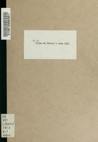 Wojna na Litwie : w roku 1831