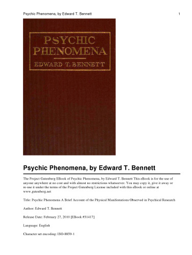 Psychic Phenomena (Illustrated Edition)