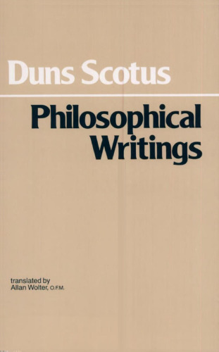 Philosophical Writings: A Selection