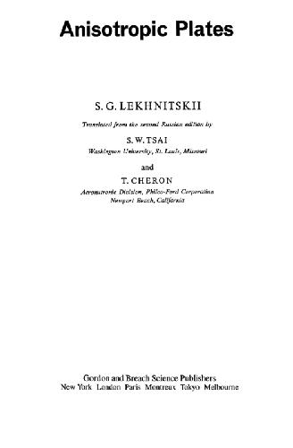 Anisotropic plates