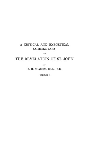 A Critical and Exegetical Commentary on the Revelation of St. John