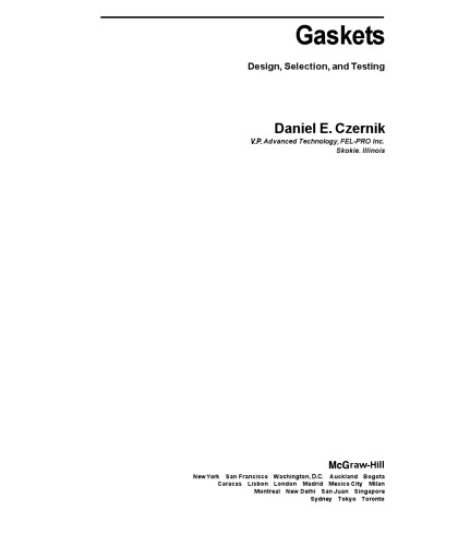 Gaskets: Design, Selection, and Testing
