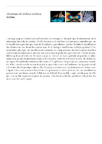 Mecanique des milieux continus. Schema