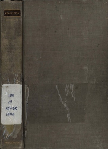 Repetition: An Essay in Experimental Psychology