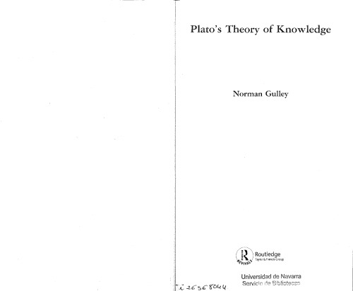 Plato's theory of knowledge
