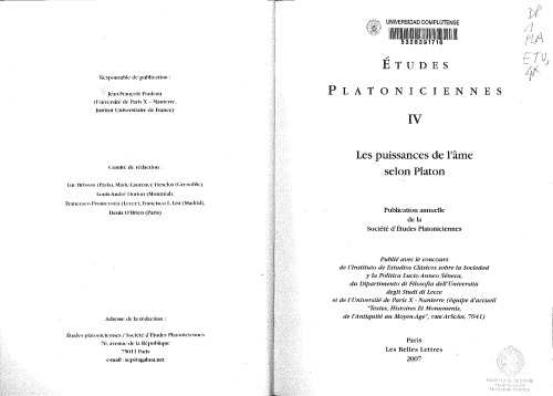 Les puissances de l'âme selon Platon