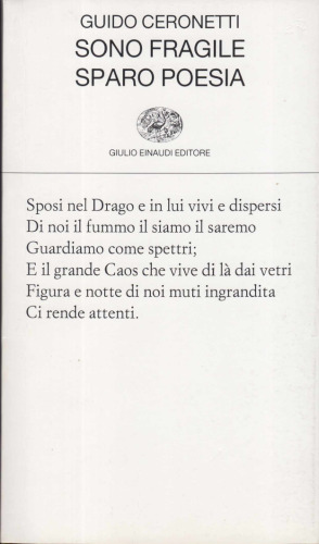 Sono fragile, sparo poesia