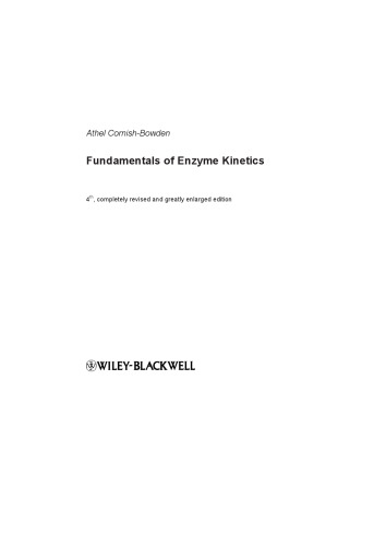 Fundamentals of Enzyme Kinetics