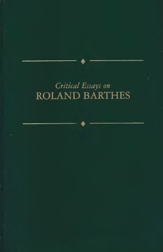Critical Essays on Roland Barthes