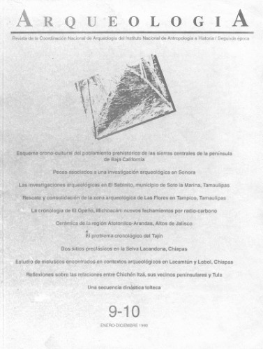 Arqueología. Revista de la Dirección de Arqueología del Instituto Nacional de Antropología e Historia