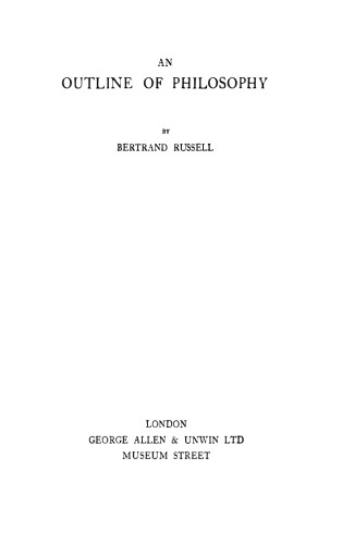 An Outline of Philosophy